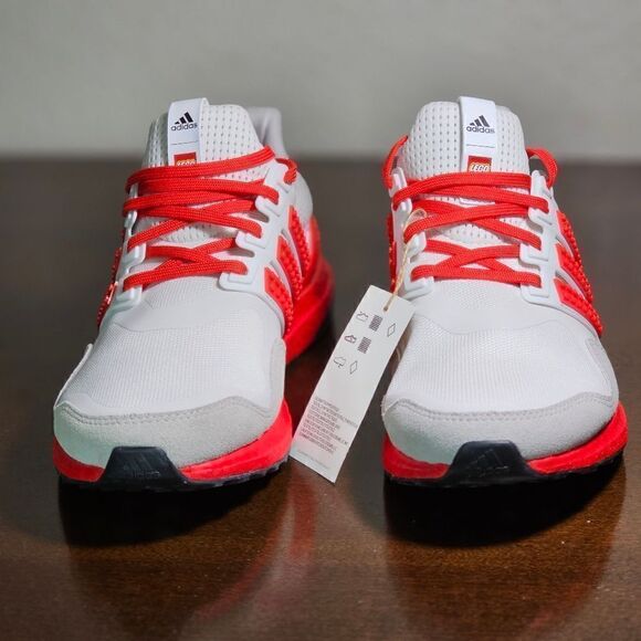 Adidas Ultraboost Lego Shoes Red White DNA Running H67955 Primeknit Size 9.5 New - Picture 10 of 17